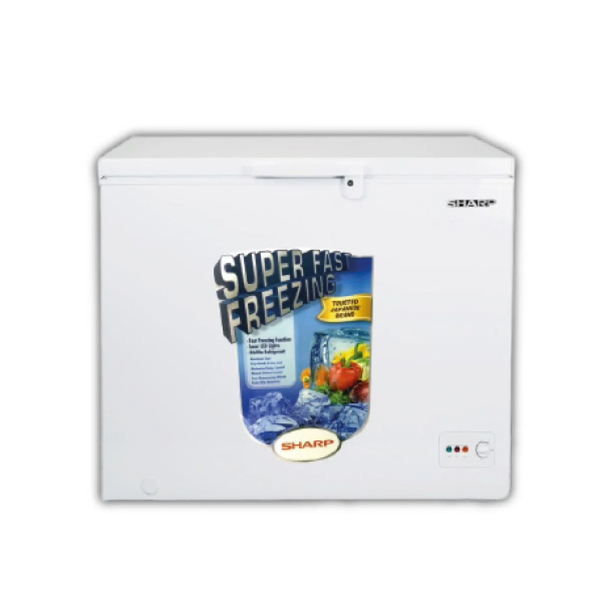CONGELATEUR SHARP HORIZONTAL 320LITRES  SCF-K320X-WH2
