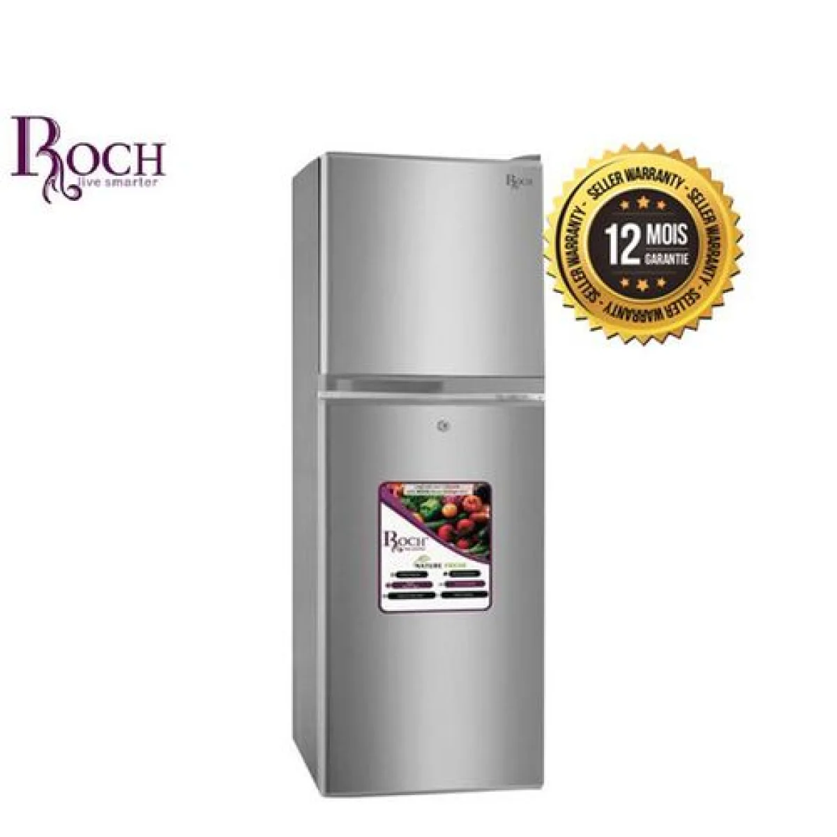 REFRIGERATEUR ROCH 2PORTES 135LITRES SILVER RFR135DTJ