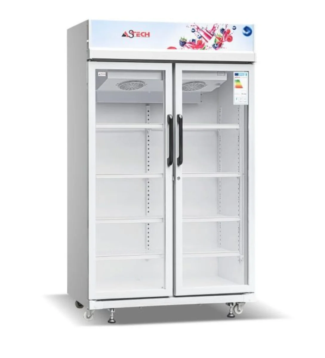 REFRIGERATEUR ASTECH VITRINE 2PORTES 700LITRES FV740DD-GR