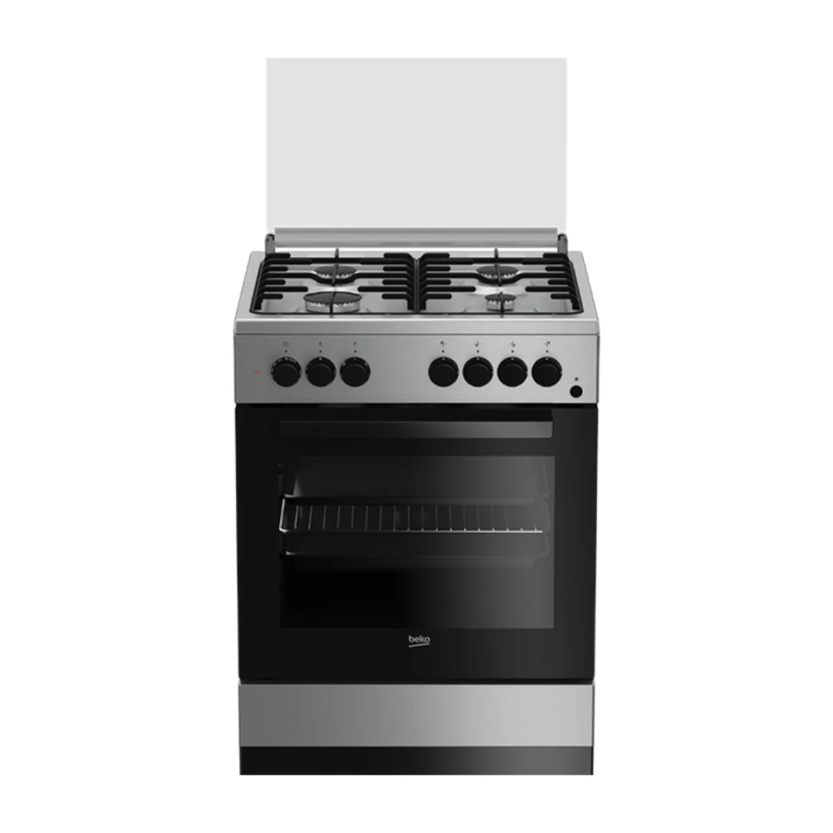 CUISINIERE BEKO 4FEUX 60X60 INOX  FSE62110DX