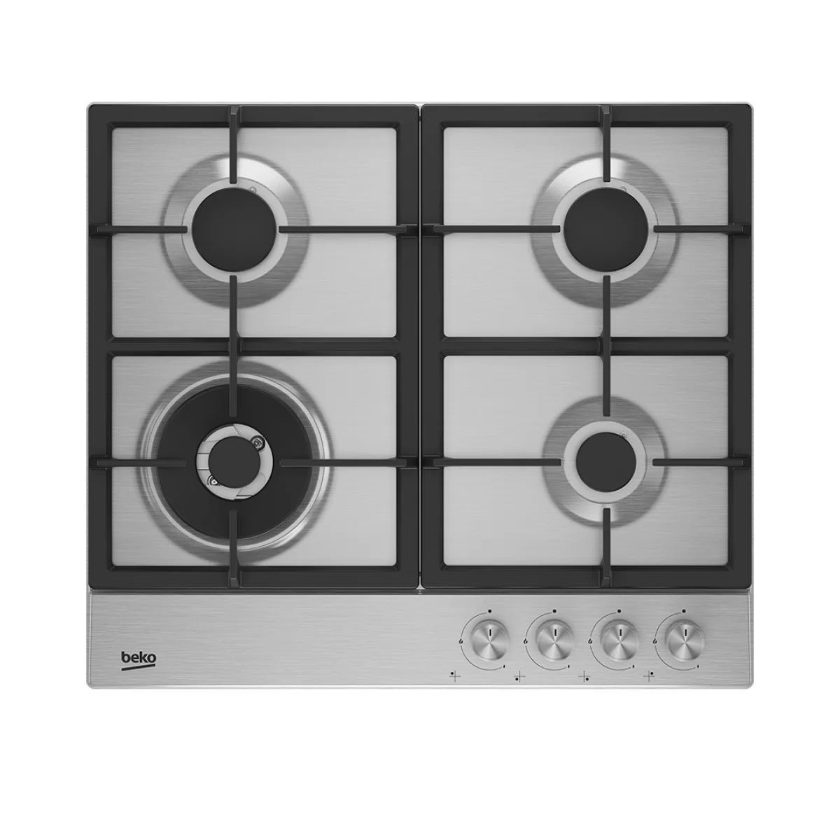 PLAQUE DE CUISSON BEKO ENCASTRABLE 4FEUX 60X60 A GAZ INOX HIAW64225SX