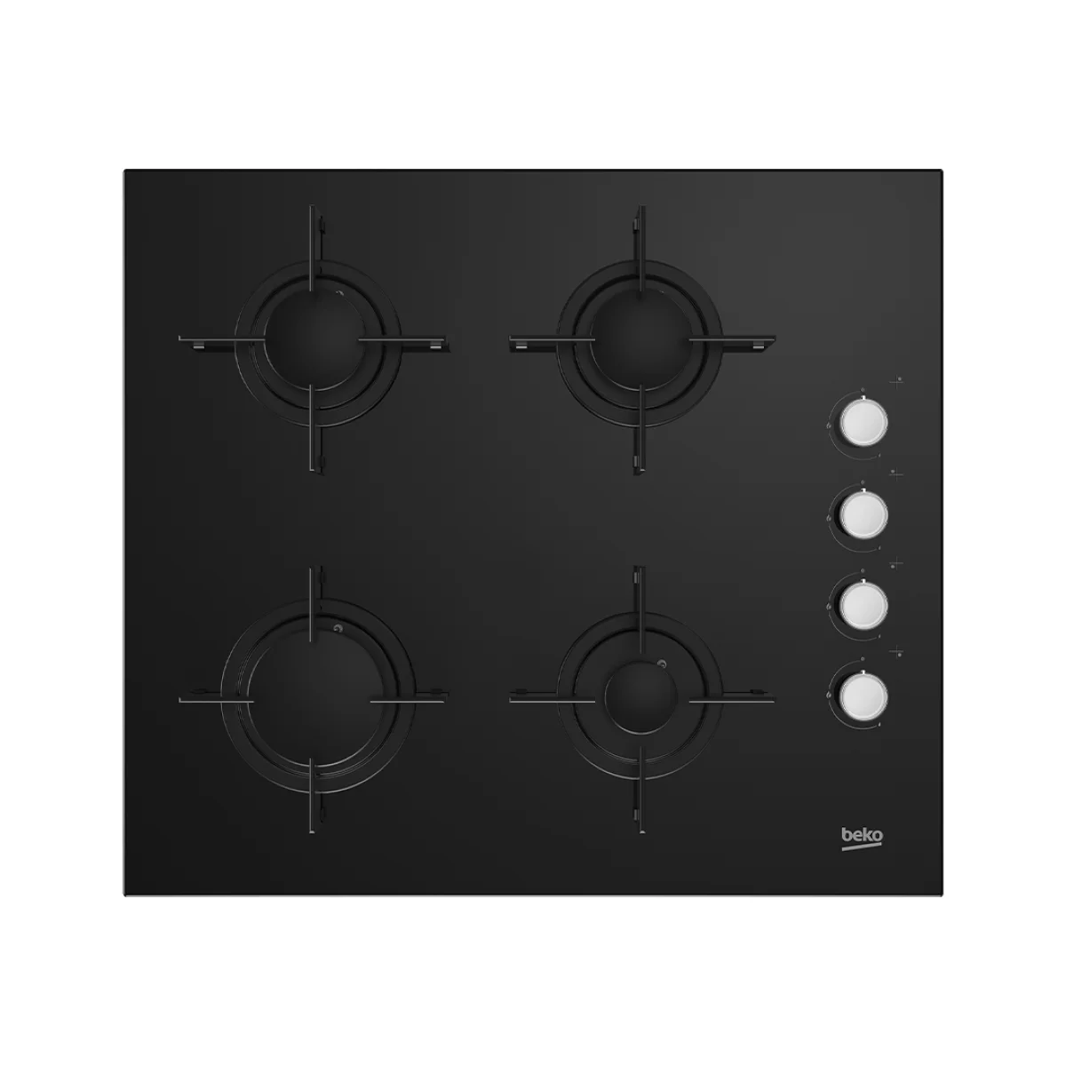 PLAQUE DE CUISSON BEKO ENCASTRABLE 4FEUX 60X60 A GAZ NOIR HILG64120S