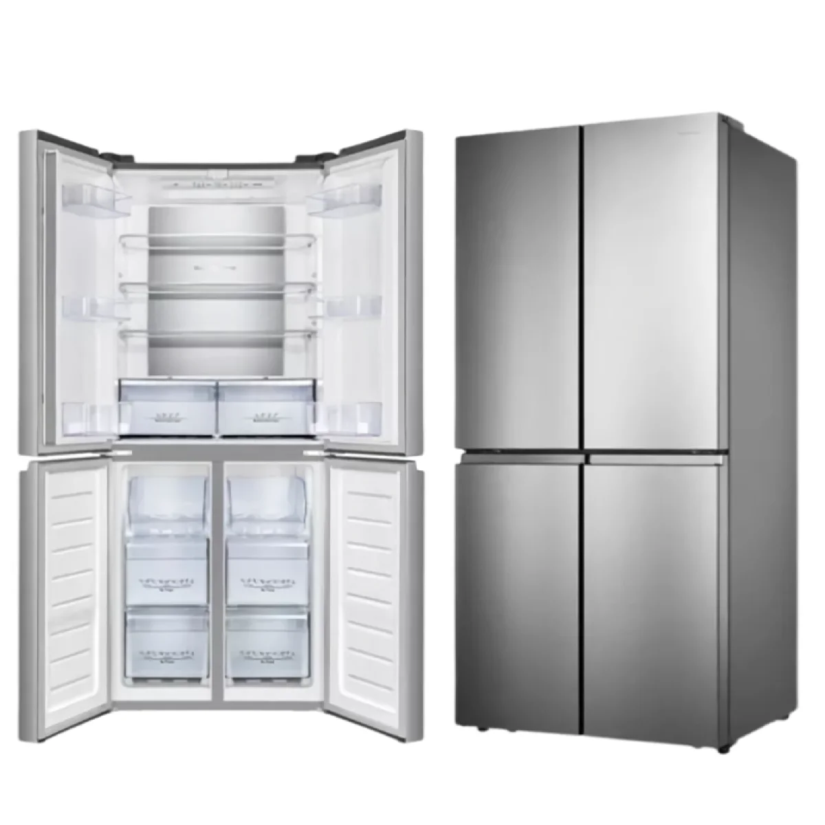 REFRIGERATEUR HISENSE SIDE BY SIDE 4PORTES 610LITRES CROSS RC73WC4SA