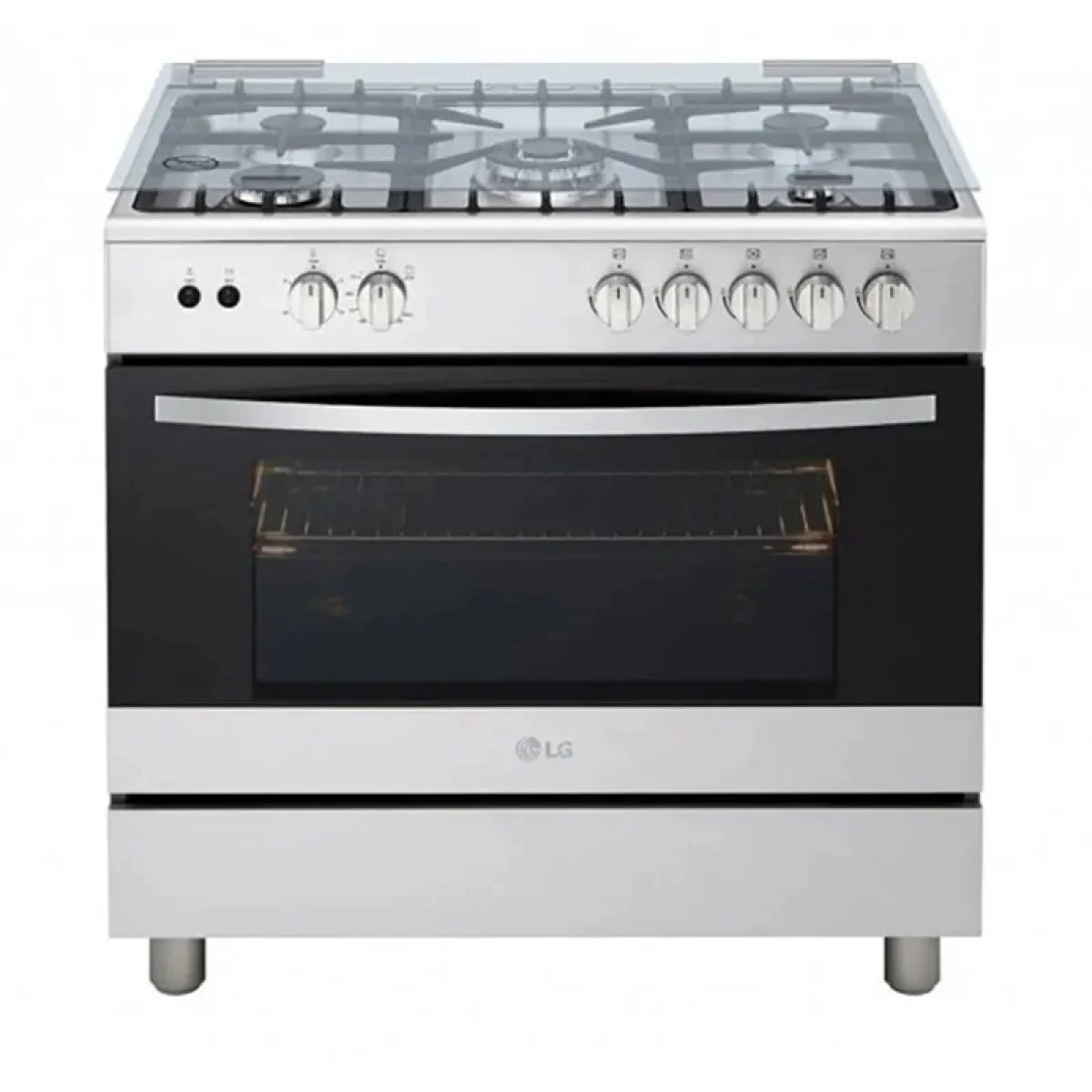CUISINIERE LG 5FEUX 90X60 SILVER FA415RMA