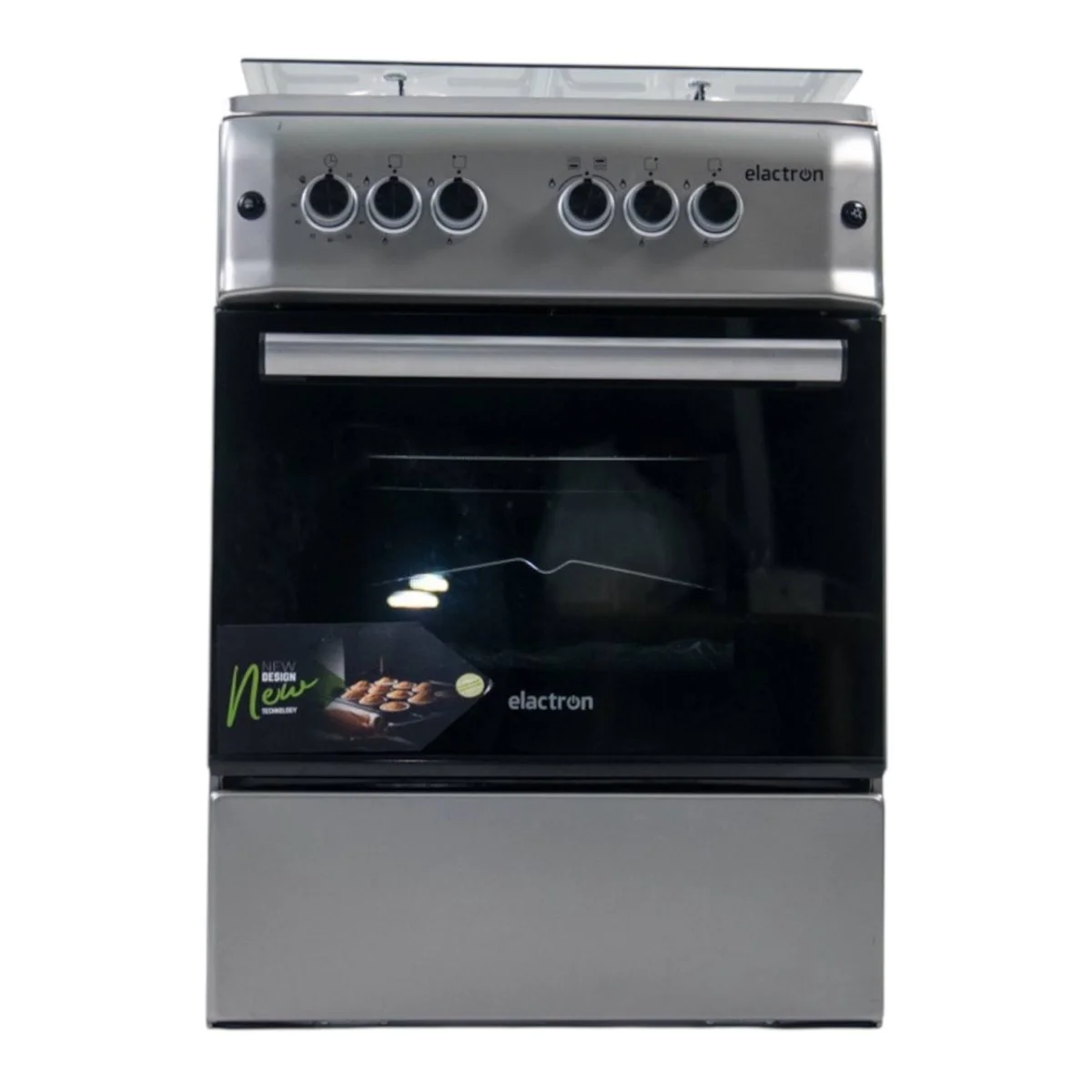 CUISINIERE ELACTRON 4FEUX 60X60 INOX FULL OPTION EL5757