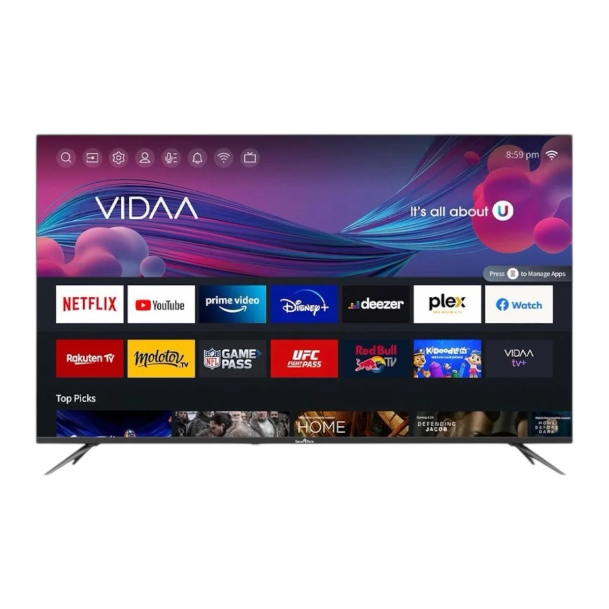 TELEVISEUR DESKA 65″ SMART ANDROID VIDAA 65VD85