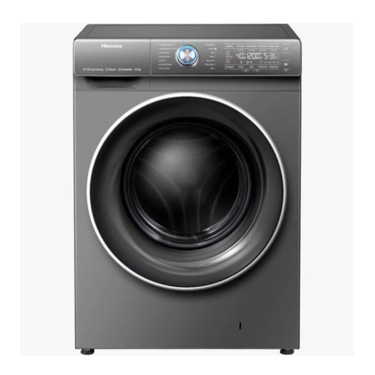 MACHINE A LAVER HISENSE 12KG/8KG SECHAGE FRONT LOAD SILVER WD5S1245BB