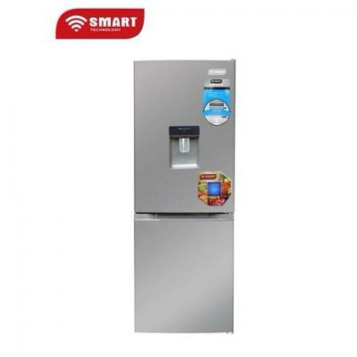 REFRIGERATEUR SMART TECHNOLOGY COMBINE 3TIROIRS +FONTAINE STCB459WM