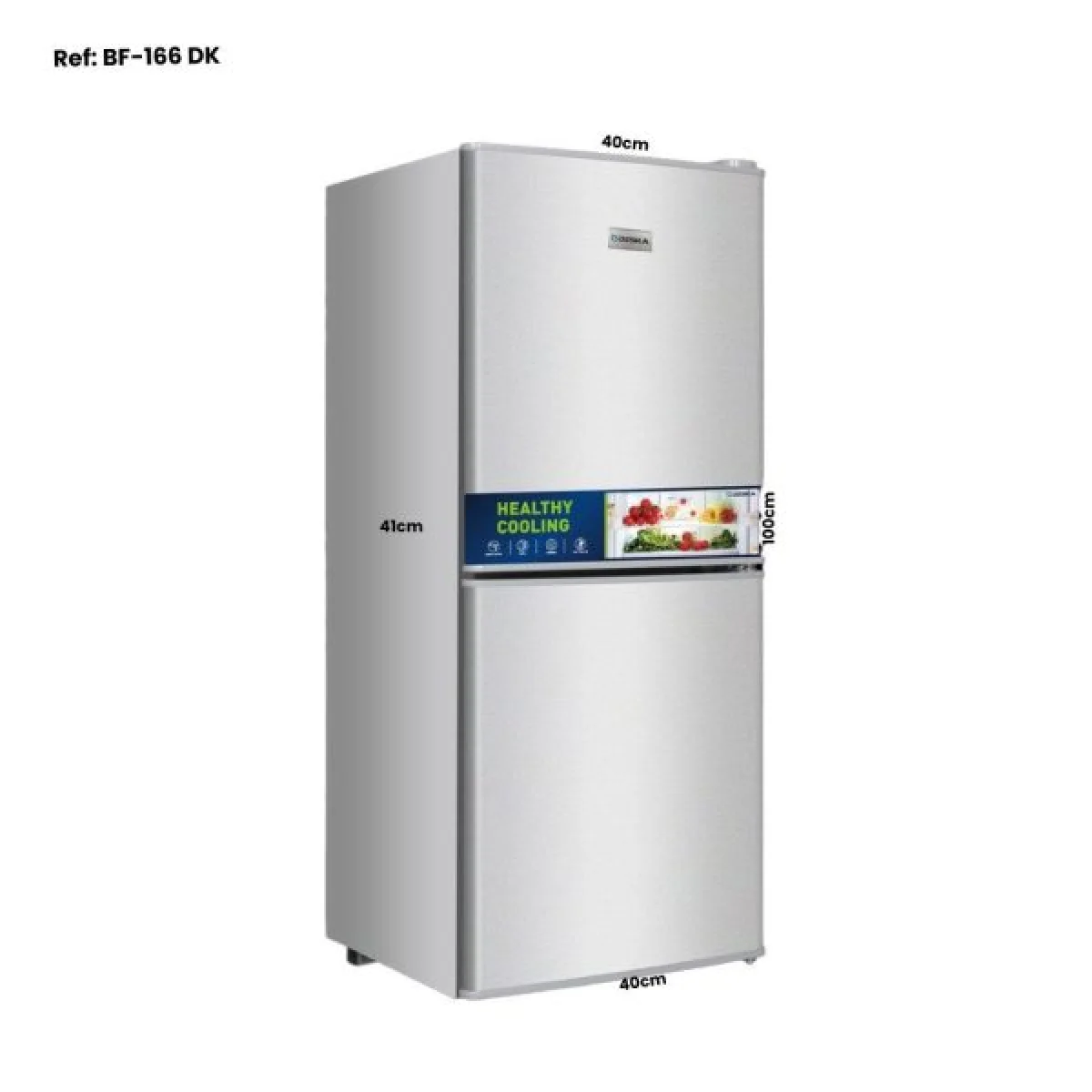 REFRIGERATEUR DESKA COMBINE 2TIROIRS 166LITRES PM GRIS BF166DKG