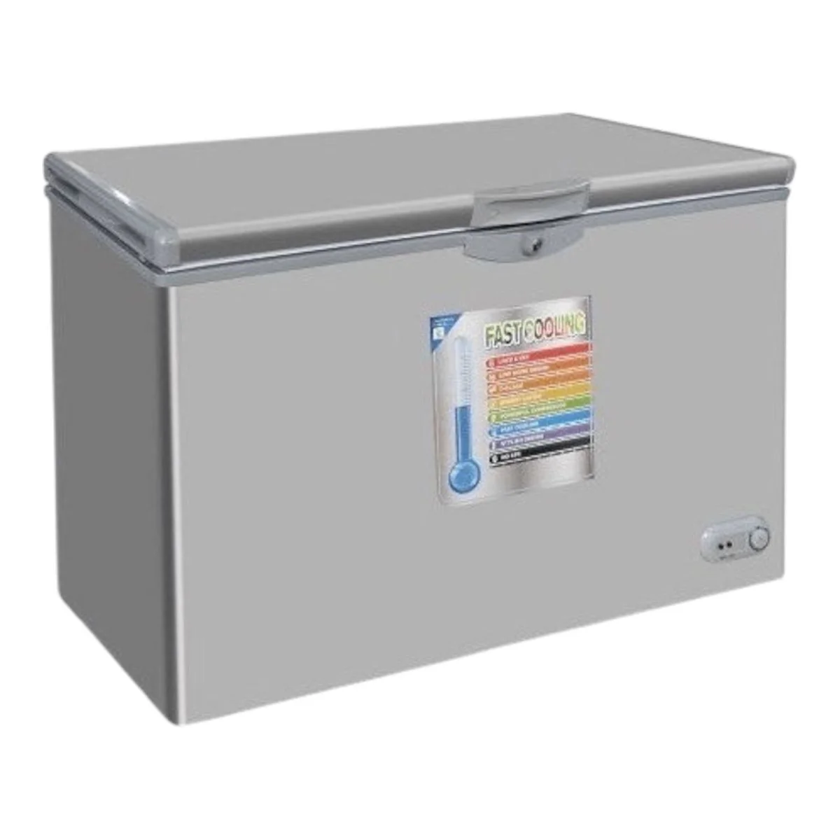 CONGELATEUR SMART TECHNOLOGY HORIZONTAL 400LITRES GRIS STCC385
