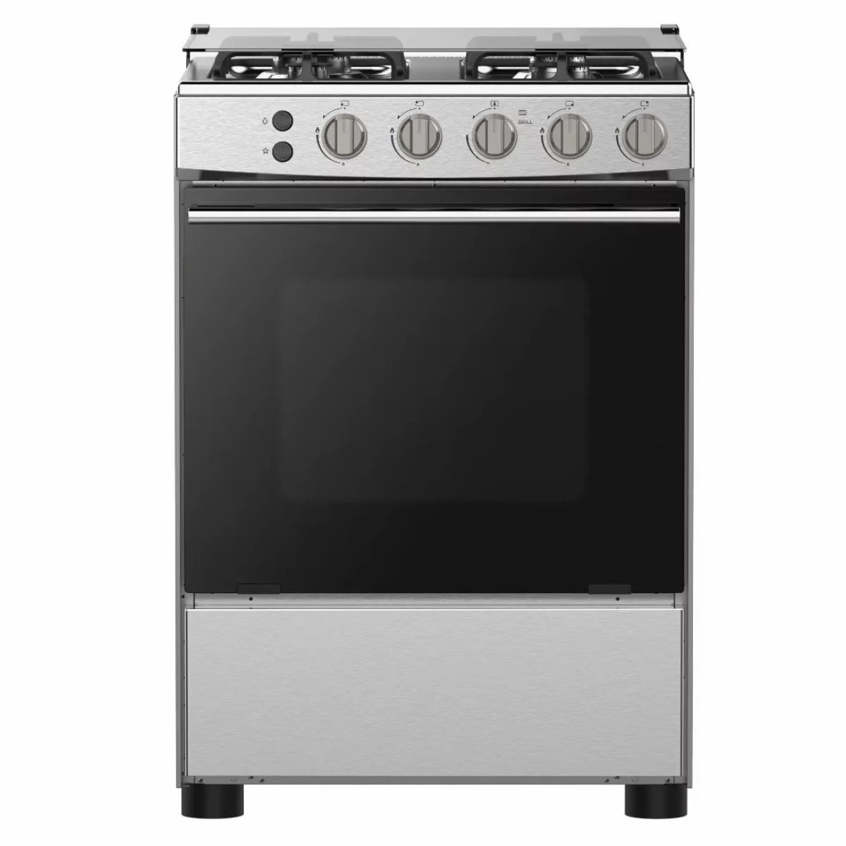 CUISINIERE HISENSE 4FEUX 60X60 A GAZ INOX HFG60121X