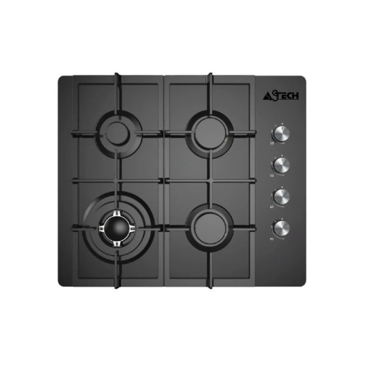 PLAQUE  ASTECH DE CUISSON ASTECH ENCASTRABLE  4FEUX GAZ PL67GZ-60NO-MA
