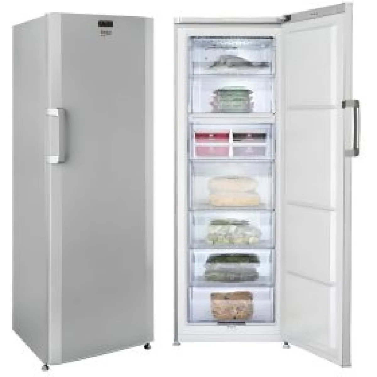 CONGELATEUR BEKO VERTICAL 7TIROIRS NOFROST SILVER RFNZ320L23S