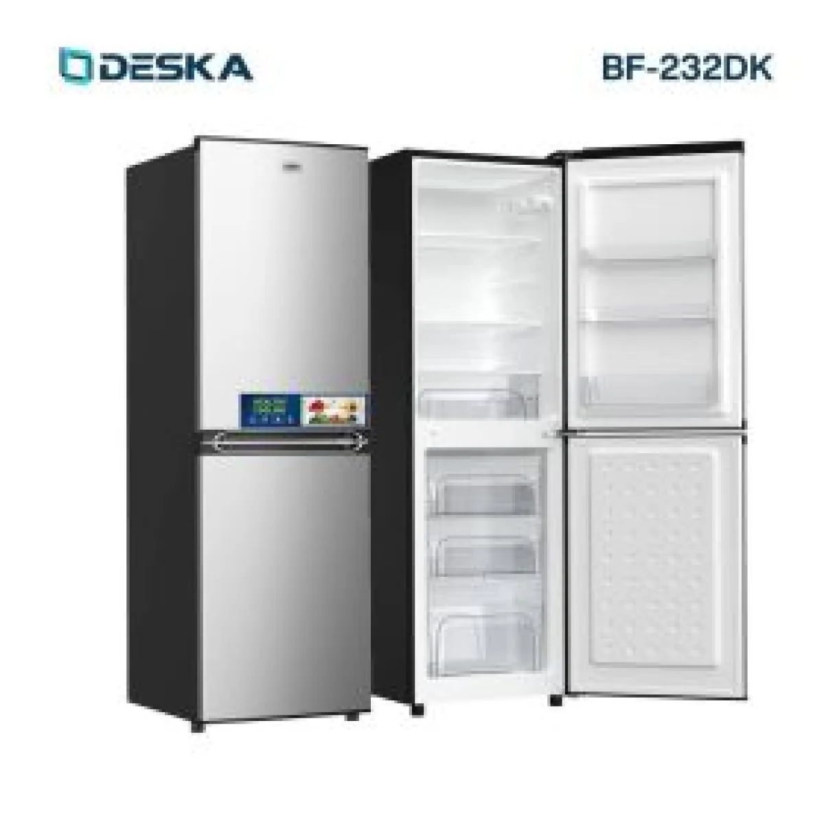 REFRIGERATEUR DESKA COMBINE 3TIROIRS 186LITRES GRIS BF232DK