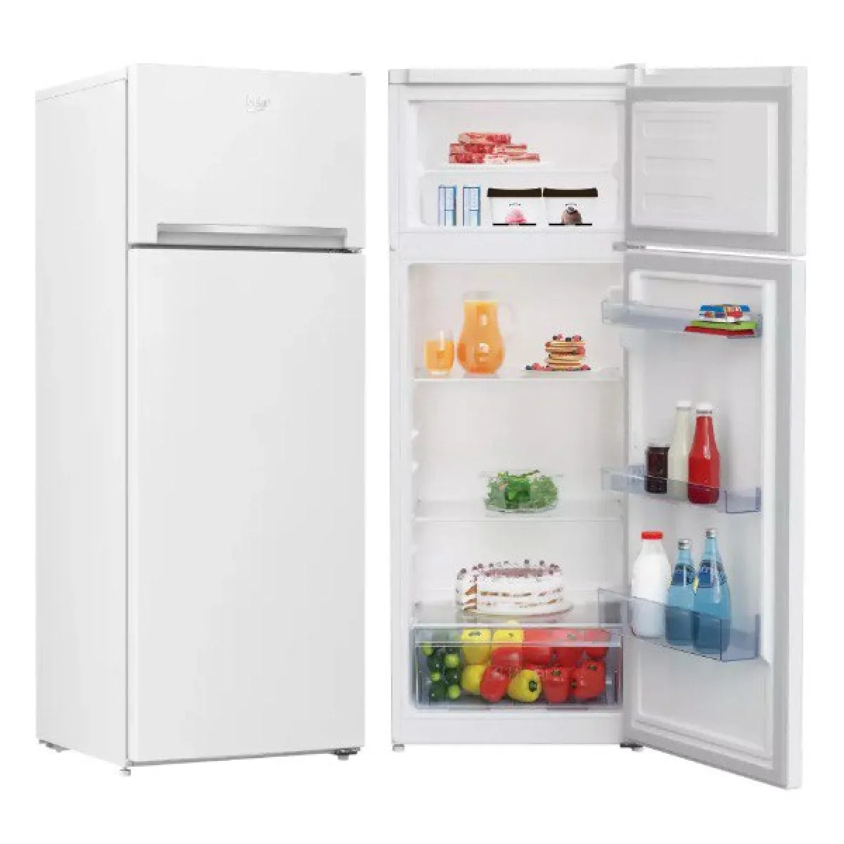 REFRIGERATEUR BEKO 2PORTES BLANC 223LITRES RDSA240K20WN