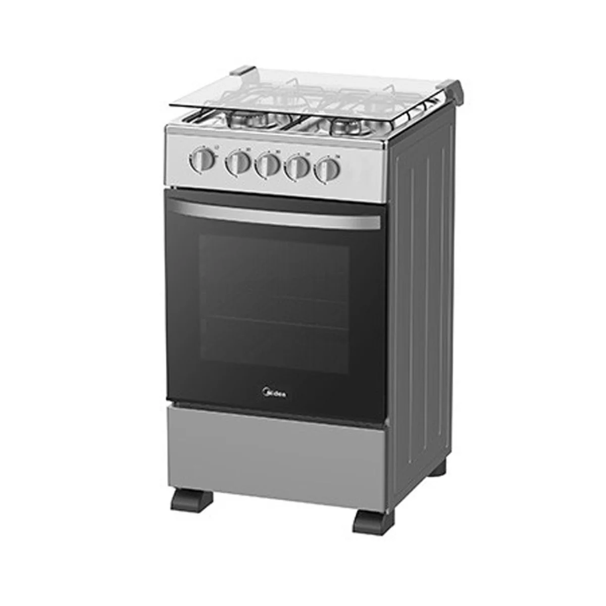 CUISINIERE MIDEA 4FEUX 50X55 GRIS SP6055T082SG