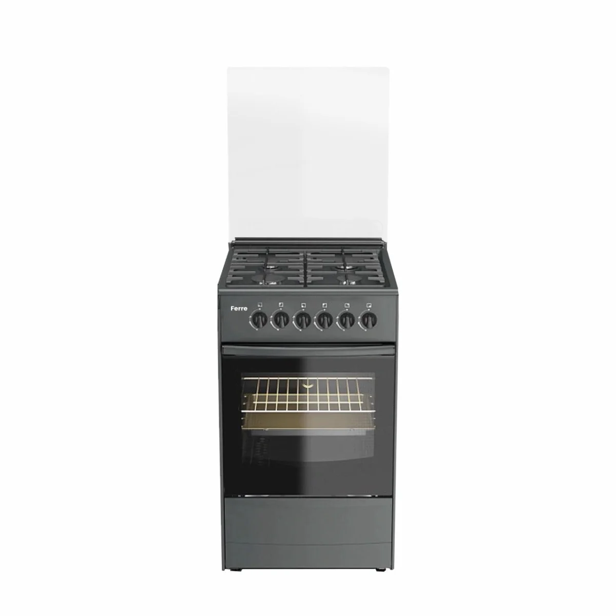CUISINIERE FERRE 4FEUX 50X50 GRIS F5C40G2G