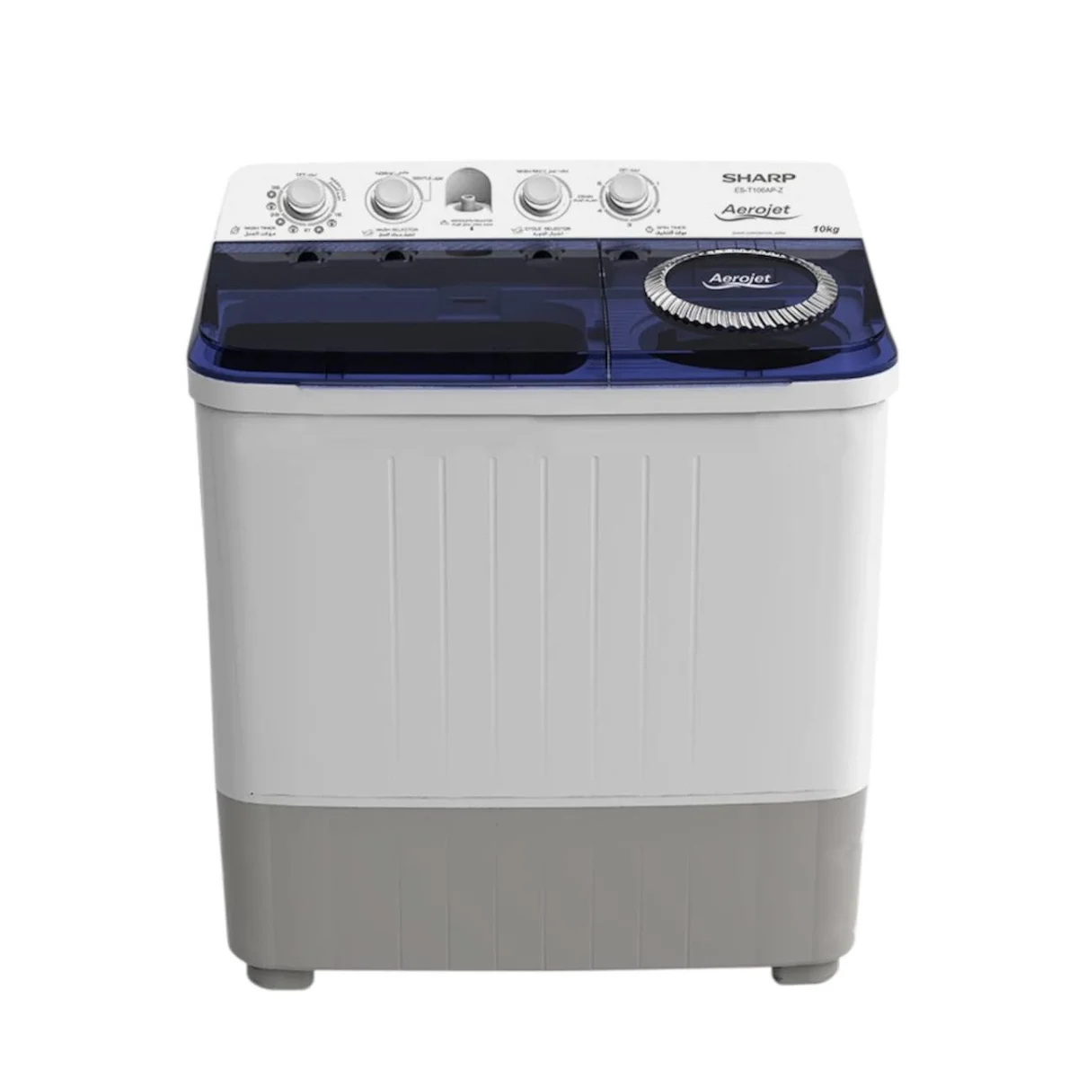 MACHINE A LAVER SHARP 8KG SEMI AUTOMATIC BLANC ES-T85A-X