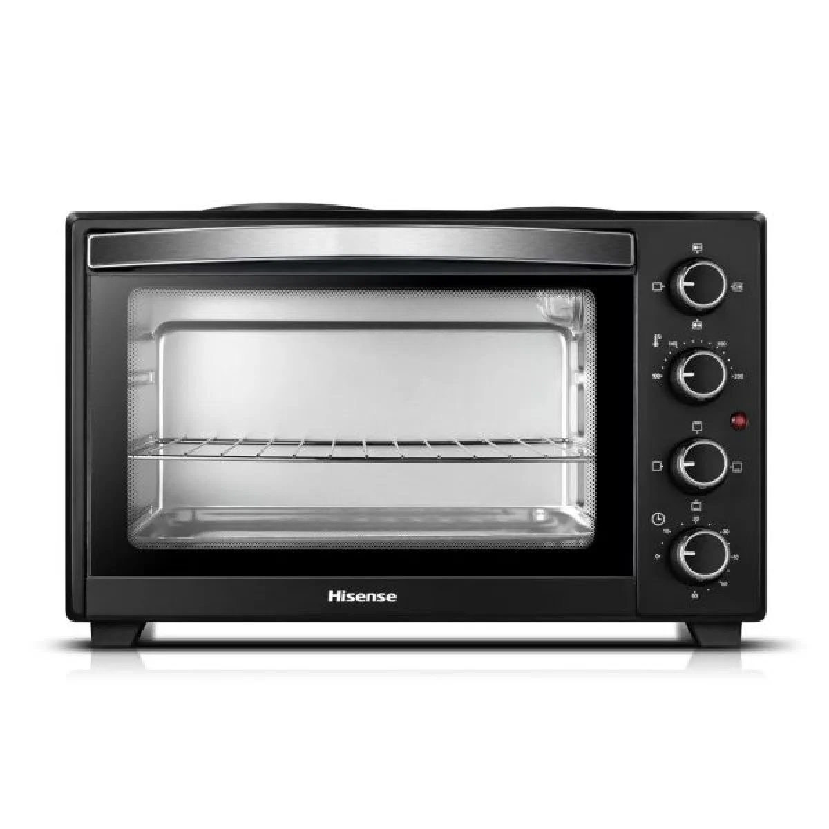 FOUR HISENSE ELECTRIQUE AVEC 2PLAQUES CHAUFFANTES 28LITRES NOIR H28TOBKL16