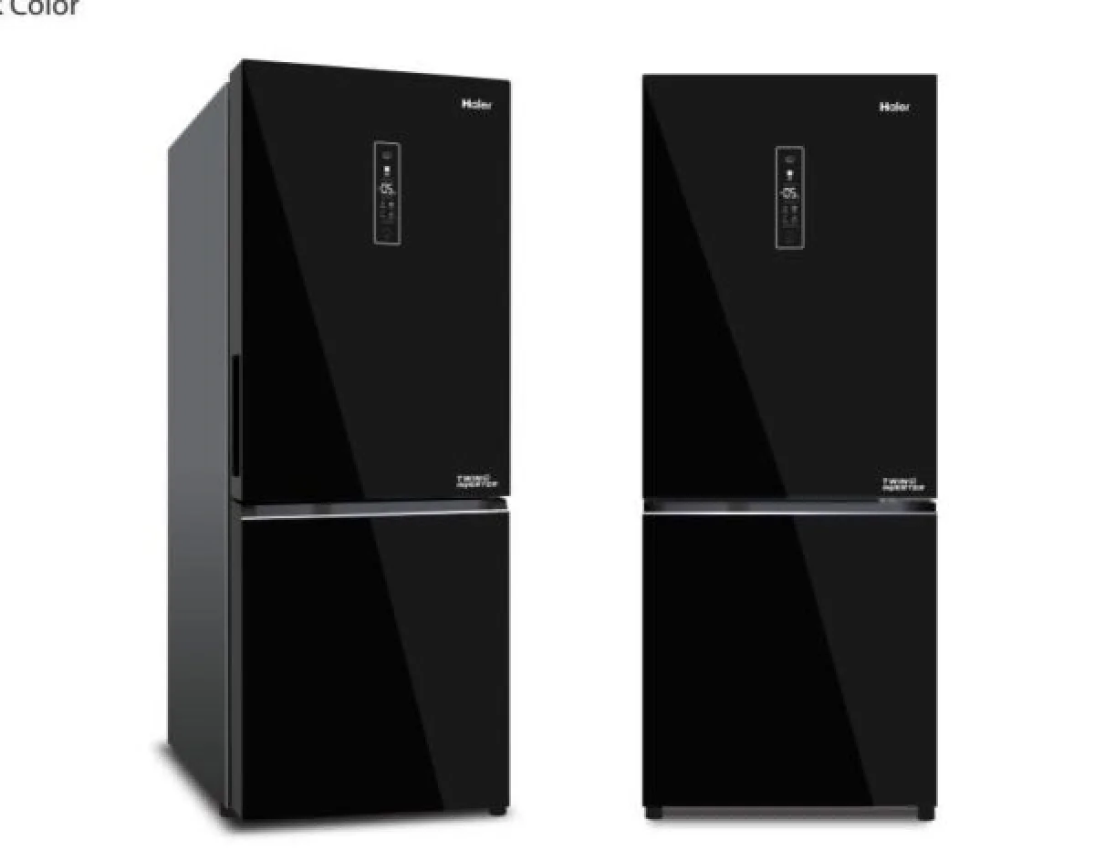 REFRIGERATEUR HAIER COMBINE 3TIROIRS NOIR HRFIVB298VN