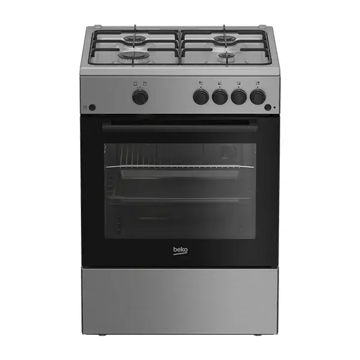 CUISINIERE BEKO 4FEUX 60X60 A GAZ FULL OPTION FBG62010XDL