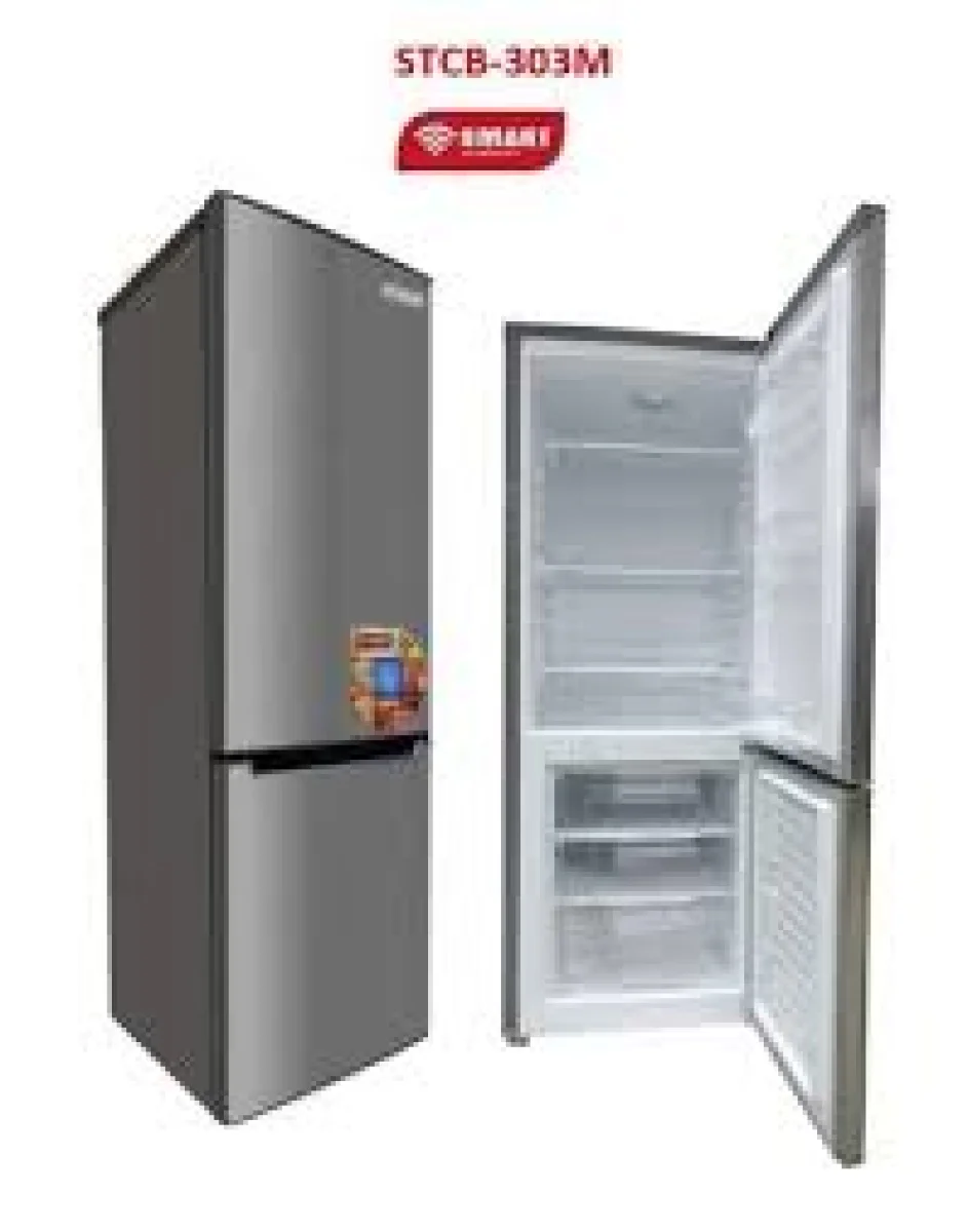 REFRIGERATEUR SMART TECHNOLOGY COMBINE 3TIROIRS SILVER 224LITRES STCB-303M