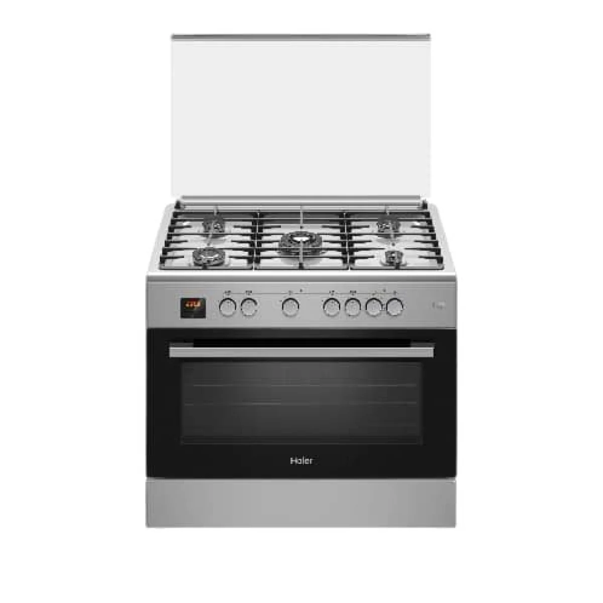 CUISINIERE HAIER 5FEUX 90X60 INOX  CHALEUR TOURNANTE HCR6050EGS2