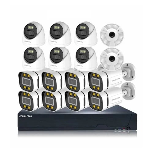 KIT 16 CAMERA CORALSTAR AVEC WIFI 2MP CS16hd
