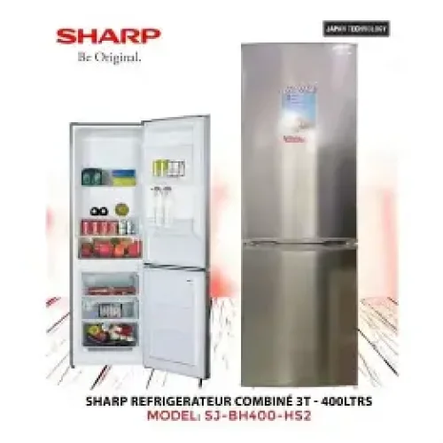  REFRIGERATEUR SHARP COMBINE TIROIRS 400LITRES SILVER BH400