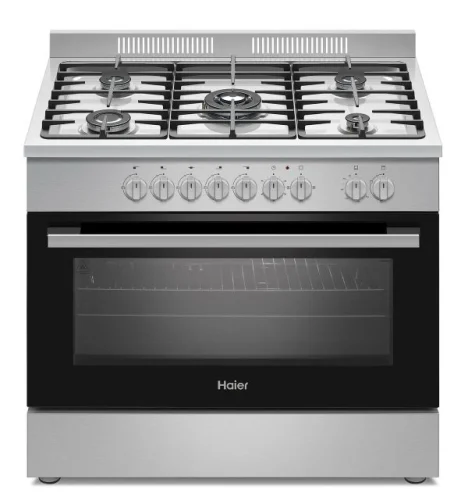 CUISINIERE HAIER 5FEUX 90X60 A GAZ GRIS HCR6050EGS2