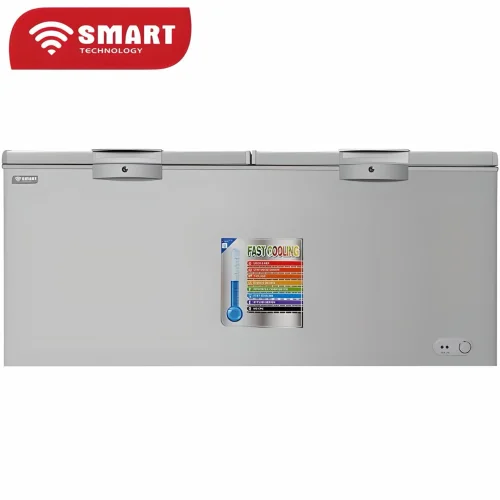 CONGELATEUR SMART TECHNOLOGY HORIZONTAL 700LITRES AVEC VITRE GRIS STCC720V