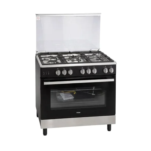 CUISINIERE HAIER 5FEUX 90X60 NOIR SILVER HRG9502EGKM 