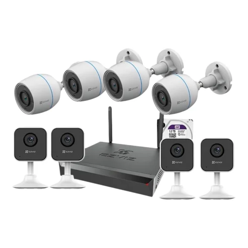 KIT VIDEO SURVEILLANCE NVR EZVIZ 8 CAMERAS EN COULEUR