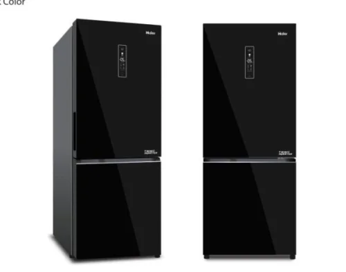 REFRIGERATEUR HAIER COMBINE 3TIROIRS NOIR HRFIVB298VN