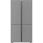 REFRIGERATEUR BEKO SIDE BY SIDE 4PORTES 600L INOX GN1406223PX
