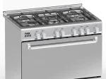 CUISINIERE 5FEUX FINIX 90X60 INOX G95ND-M