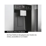 REFRIGERATEUR HAIER SIDE BY SIDE AVEC DISTRIBUTEUR DEAU 601L NOS FROST HSW59F18EIMM