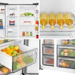 REFRIGERATEUR HISENSE SIDE BY SIDE 529LITRES INVERTER=FRONT NOFROST GRIS RS5P558NMSN