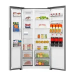 REFRIGERATEUR HISENSE SIDE BY SIDE 529LITRES INVERTER=FRONT NOFROST GRIS RS5P558NMSN