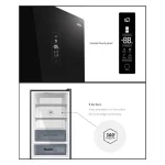 REFRIGERATEUR HAIER COMBINE 3TIROIRS NOIR HRFIVB298VN