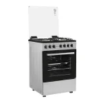 CUISINIERE ENDURO 4FEUX GX60 A GAZ DOUBLE BOUTTON GRIS AFS6040GGSIT