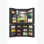 REFRIGERATEUR HISENSE SIDE BY SIDE 4PORTES 617LITRES + DIST D'EAU + GLACON NOIR RQ9P600GTL