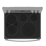 CUISINIERE  GE PROFIL ELECTRIQUE 5FEUX  INTELLIGENTE AUTOPORTANTE DE 76 cm