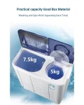 MACHINE A LAVER HISENSE 7.5KG TWIN-TUB WSQB753W