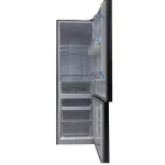 REFRIGERATEUR ELACTRON COMBINE 3TIROIRS 326LITRES AVEC FONTAINE GRAND MODEL INOX NOIR EL-54CBNWDX