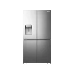 REFRIGERATEUR HISENSE SIDE BY SIDE 4PORTES 628LITRES AVEC FONTAINE INOX INVERTER WIFI RS82WS4SB