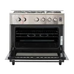 CUISINIERE TECHNOLUX 5FEUX 80X60 A GAZ INOX TEC80