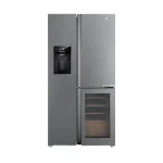 REFRIGERATEUR SMART TECHNOLOGY SIDE BY SIDE 3PORTES DIST D’EAU ET GLACON 548L GRIS STR-5821S