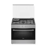 CUISINIERE HAIER 5FEUX 90X60 4F A GAZ + TF ELECTRIQUE + FOUR ELECTRIQUE GRIS HCR6041EESB