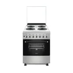 CUISINIERE ASTECH 4FEUX 60X60 ELECTRIQUE AVEC FOUR ELECTRIQUE GRIS ELO4ELE
